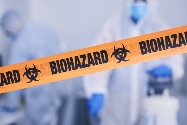 Professional Biohazard Cleanup technician working in Dayton, OH